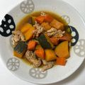 こーやんたん's cooksnap of when they made かぼちゃと豚肉の煮物.
