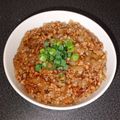 WOODs´'s cooksnap of when they made 簡単♡玉ねぎと豚ひき肉の麻婆丼♡.