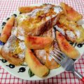 在宅勤務のおじさん's cooksnap of when they made 簡単♪フレンチトースト☆フランスパンで☆.