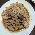 海かぁちゃん's cooksnap of when they made ご飯が進む進む↑甘辛豚レンコン☆.