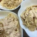 にこちゃんち's cooksnap of when they made 簡単♡BARで食べたシンプルスパサラ♡.