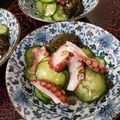 ひっこ's cooksnap of when they made もずく酢に漬けるだけ！タコと胡瓜の酢の物.