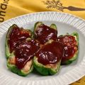 お料理ニャロメ's cooksnap of when they made （カラフル）ピーマンで綺麗で楽しい肉詰め.