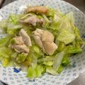 ミアンミアン's cooksnap of when they made 鶏もも肉とキャベツのあっさり塩レモン炒め.