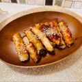 まめまるM's cooksnap of when they made なすの豚バラ肉巻き.