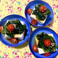 ふたごゆき's cooksnap of when they made もう一品　冷奴（トマトとわかめ）.