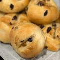 きなこあめ＊'s cooksnap of when they made シュガーバター★レーズンパン（HB生地）.