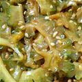 たむけけ's cooksnap of when they made ゴーヤのゴマバタ醤油.