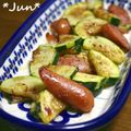 ＪＵＮちゃン's cooksnap of when they made ズッキーニとウインナーのクミン炒め.
