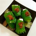 ☆テルエ☆'s cooksnap of when they made 胡瓜とクリームチーズ♡大葉巻き♬.