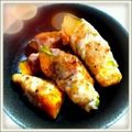 クックエリー's cooksnap of when they made カボチャの豚巻き～バルサミコソース～.