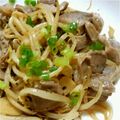akomanman's cooksnap of when they made 砂肝とモヤシのおつまみ炒め.