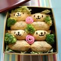 ひーゆっき's cooksnap of when they made キャラ弁✿犬のお稲荷さん♡.