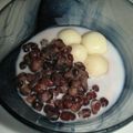 かえでつばき's cooksnap of when they made 白玉アズキミルクかけ♡.