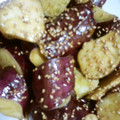 kikimidori's cooksnap of when they made 旬のさつまいも…炊飯器で「大学いも」.