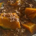 pon515's cooksnap of when they made かぼちゃの挽肉あんかけ.