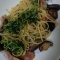☆ピーチ姫☆'s cooksnap of when they made きのこ と ベーコン の和風パスタ♪.
