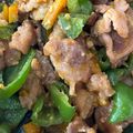 まめとはむ's cooksnap of when they made 豚こまかぼちゃピーマンのピリ辛みそ炒め.