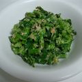 mokoさと's cooksnap of when they made 菜花のおかか醤油あえマヨ風味.