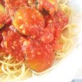 真樹♪'s cooksnap of when they made 茄子とズッキーニのトマトソースパスタ.