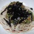 にへさん's cooksnap of when they made 梅オクラそーめん！.