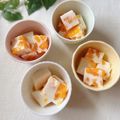 みぃぃちゃま's cooksnap of when they made 牛乳寒天inみかん.