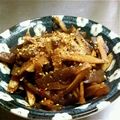sakokaasan's cooksnap of when they made ごぼうとコンニャクのキンピラ♬.
