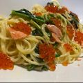 洗剤まにあ's cooksnap of when they made イクラとスモークサーモンのクリームパスタ.