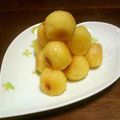 ωはるすけω's cooksnap of when they made 食べてビックリじゃがいもだんご♪.