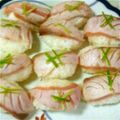 りなゆうまむ's cooksnap of when they made ☆フライパンで焙りヒラマサのにぎり寿司☆.