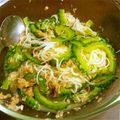 ななえ先生's cooksnap of when they made ゴーヤとツナの塩麹柚子胡椒パスタ.