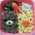 あいなのまま's cooksnap of when they made コリラックマ　キャラ弁　おかず♪　.