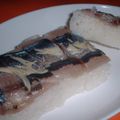 Jock's cooksnap of when they made サンマ寿司.