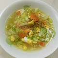 あっこ姉's cooksnap of when they made 炒り卵入りトマトとレタスのさっぱりスープ.