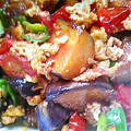 羽鳥マイ's cooksnap of when they made トマトと茄子の玉子炒め.