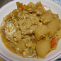 mi-yu-ma's cooksnap of when they made 肉じゃがが余ったら☆肉じゃがの卵とじ♡.