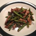 tmgefumi's cooksnap of when they made グリーンアスパラとセロリ、焼豚の炒めもの.