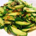 月見なっとう's cooksnap of when they made 胡瓜の梅わさび・塩昆布漬け.