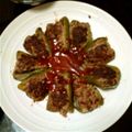 みめぐみりあ's cooksnap of when they made ピーマンの肉詰め.