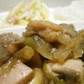 Zuki子's cooksnap of when they made なすと鶏ももの出会い頭事故！キャベツ添え.