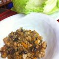 non's cooksnap of when they made シャキシャキレタスの豚ひき肉キノコ包み.