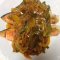 なみナミ73's cooksnap of when they made 秋です！鮭の野菜甘酢あんかけ.