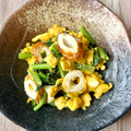 悠LOVE航's cooksnap of when they made お弁当の1品に～竹輪と小松菜の炒り卵.