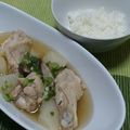 0403MikA's cooksnap of when they made 鶏手羽元と大根のスープ.