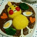 もじゃこてつー's cooksnap of when they made おかめインコ♪デコカレー.
