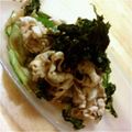 garomi's cooksnap of when they made 梅ポン酢で♪豚肉ときゅうりの冷しゃぶ風.