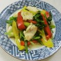 あっこ姉's cooksnap of when they made 鶏肉とカラフル野菜の柚子胡椒炒め.