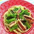 アロハロコモコ's cooksnap of when they made 春だから♪菜の花といかのパスタ.