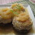 きゅうりのぬかづけ's cooksnap of when they made さぶ餅さんのみぞれ煮で♔しいたけの肉詰め.