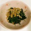 ウフィンクス's cooksnap of when they made お弁当☆モロヘイヤとしめじのごまあえ.